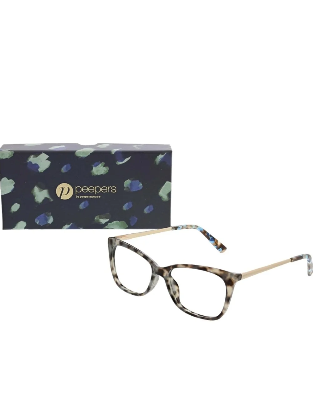 Peepers Tortoiseshell Blue Light Glasses, Brown - Picture 3 of 10